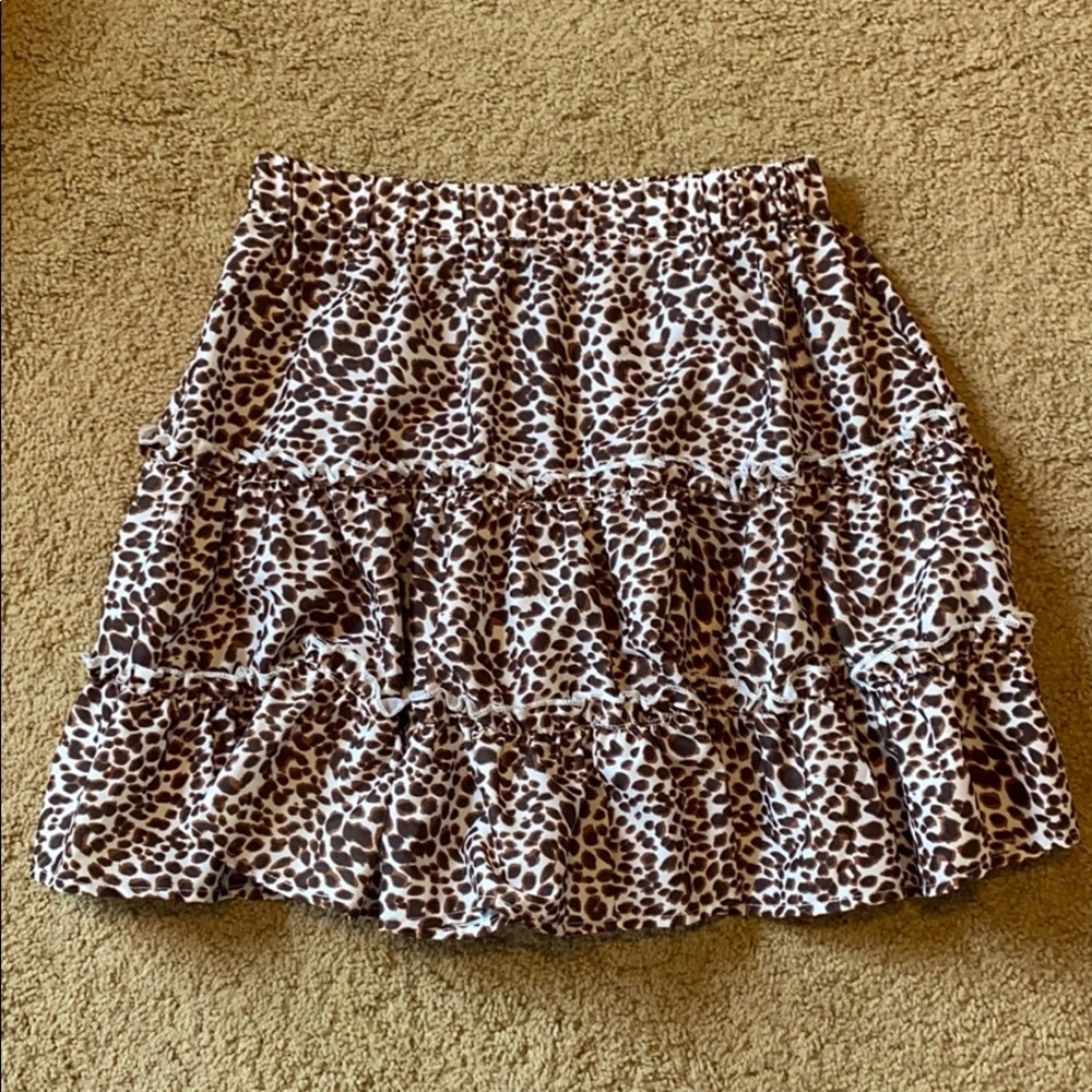 Cheetah Print Mini Skirt